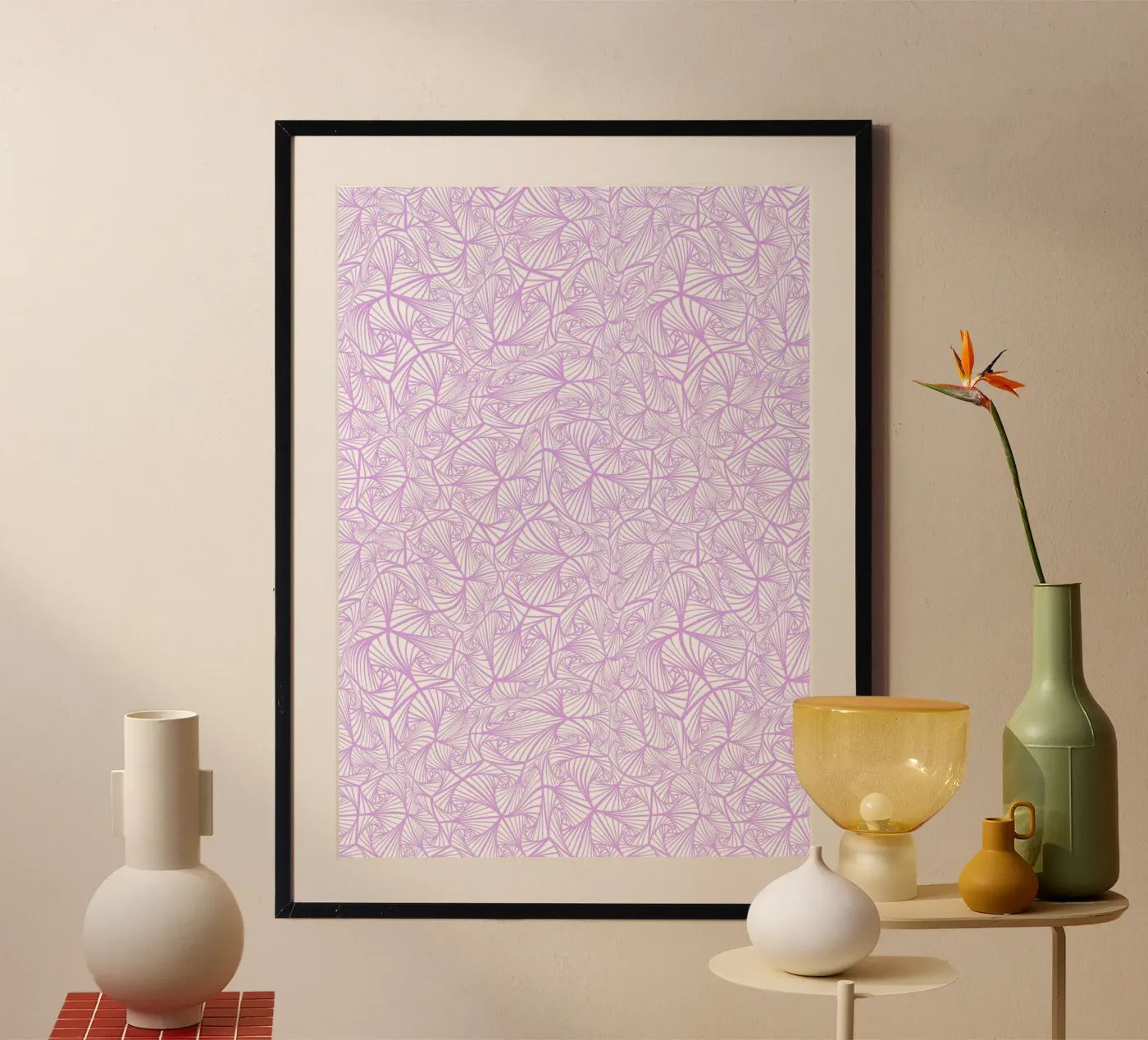 Abstract Grid poster van Happypatterns