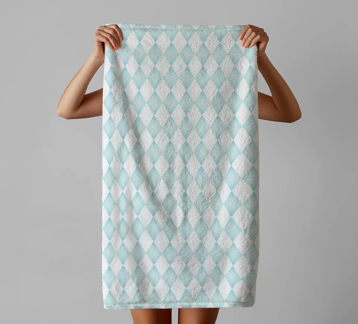 Diamond pattern badhanddoek van Happypatterns