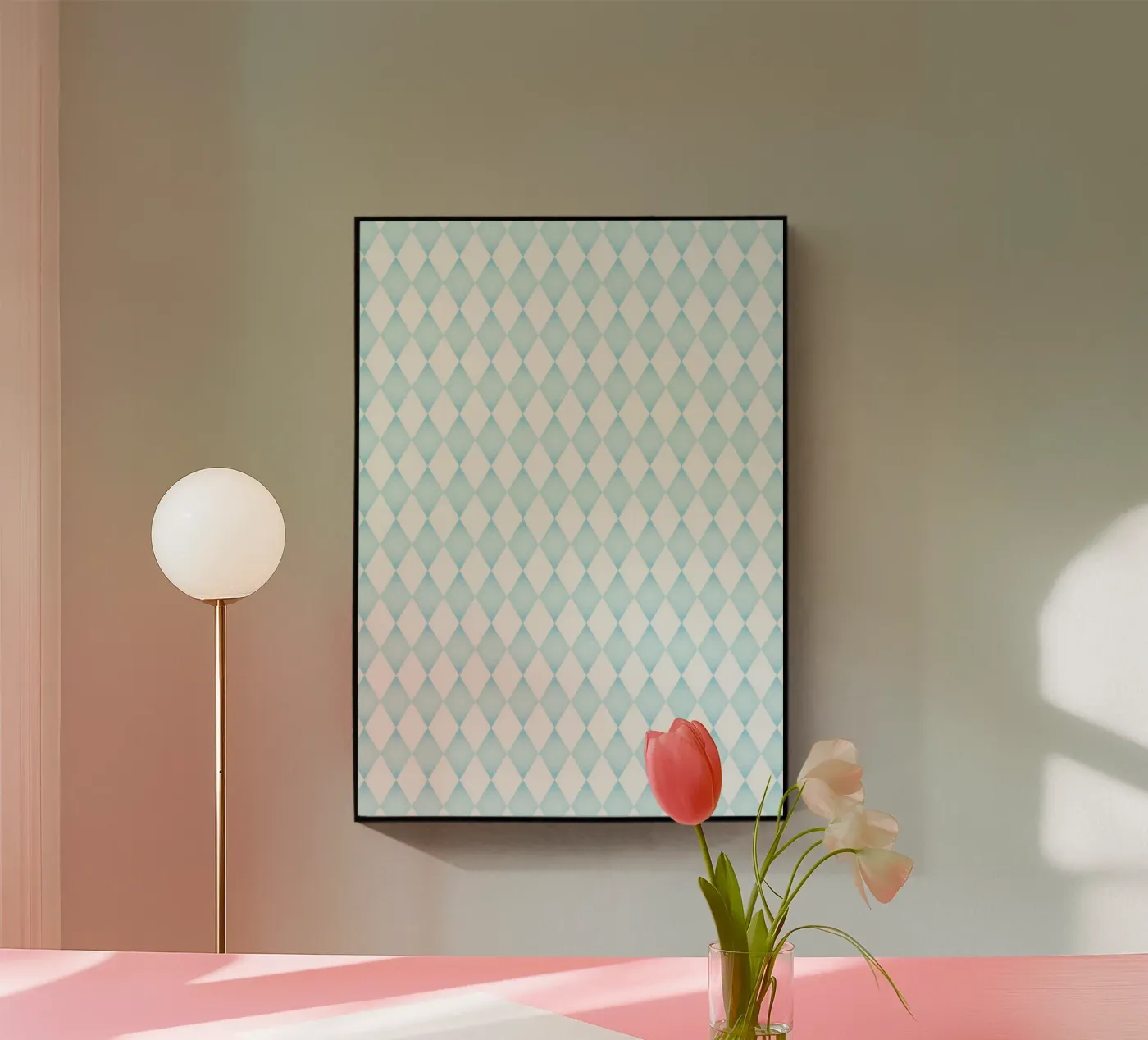 Diamond pattern acryl van Happypatterns