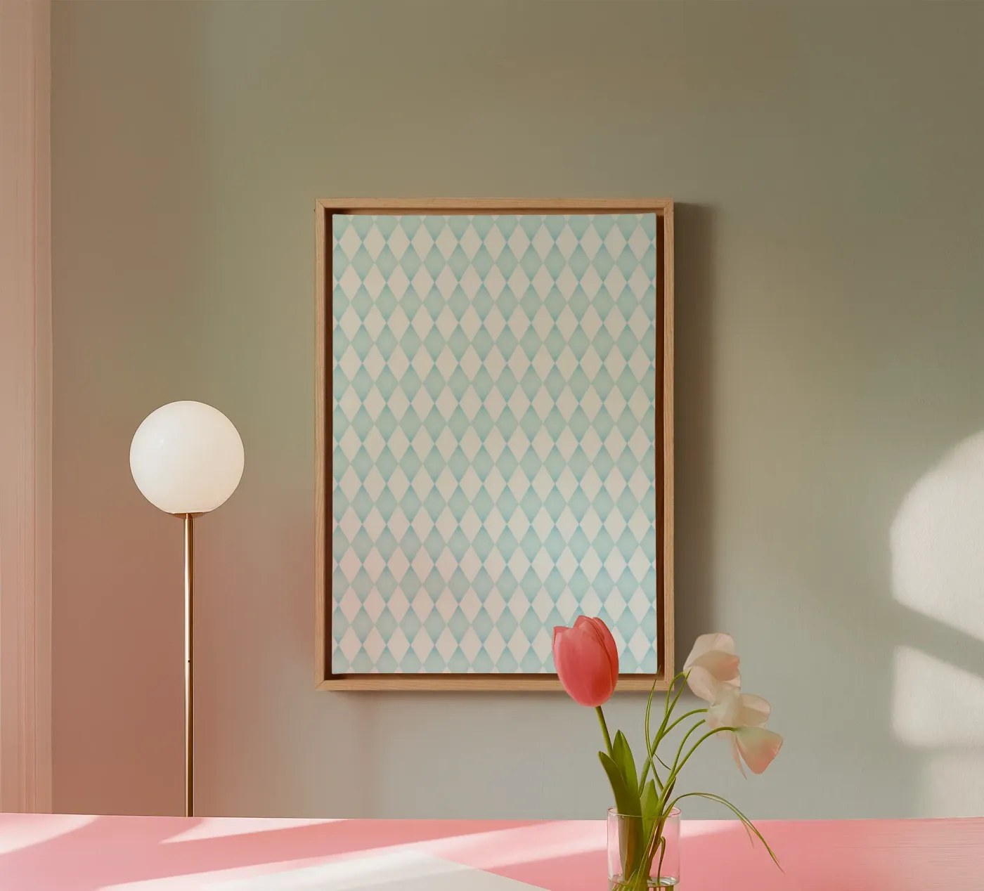 Diamond pattern canvas by Happypatterns