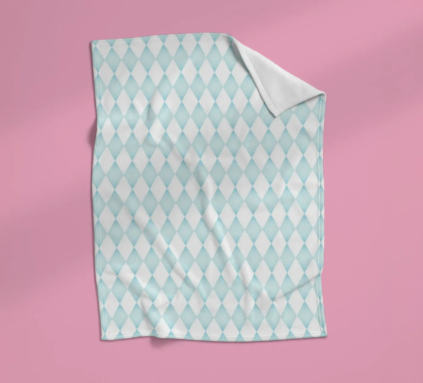 Diamond pattern fleecedeken van Happypatterns