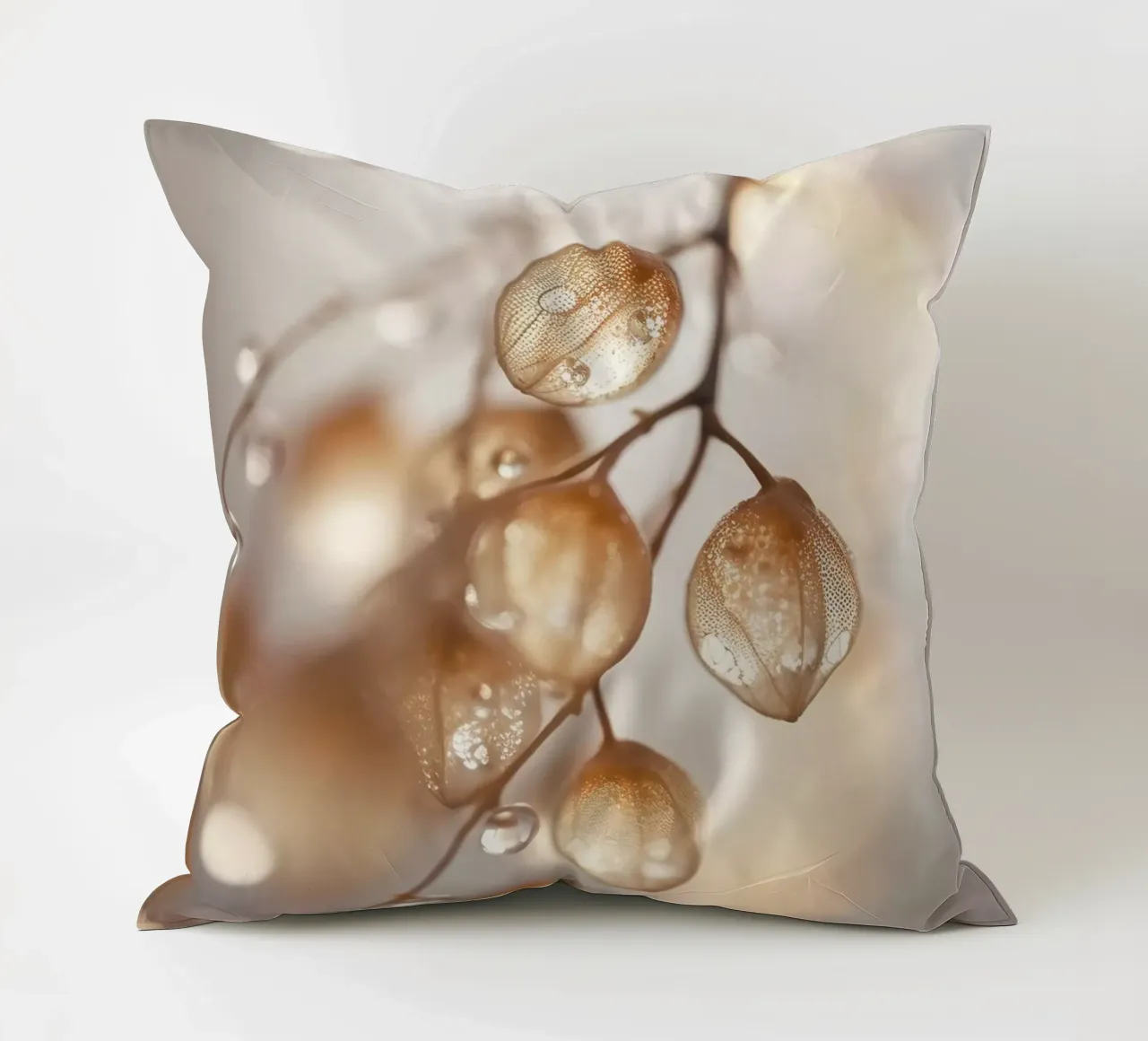 Drops On Leaf No 3 cuscino da treechild