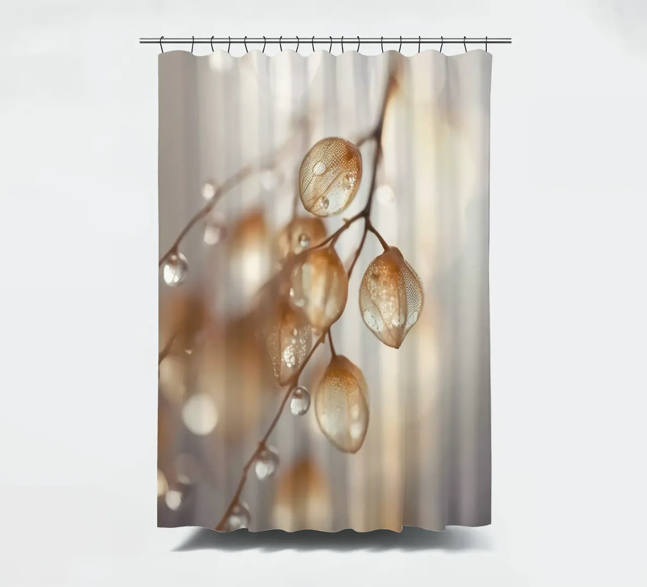 Drops On Leaf No 3 tenda da doccia da treechild