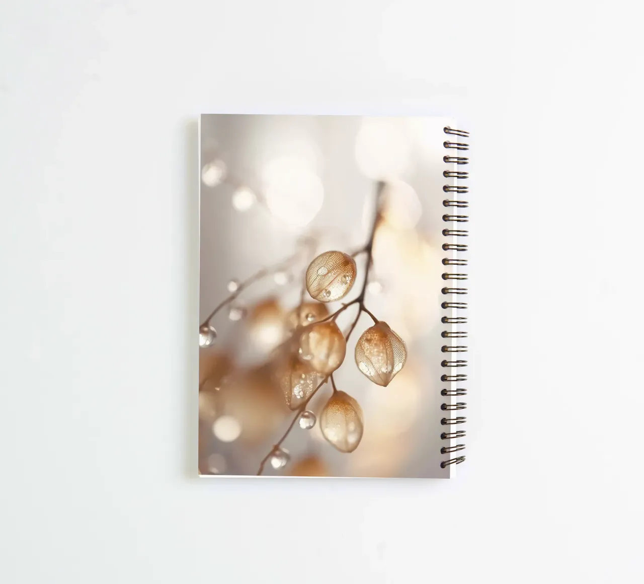Drops On Leaf No 3 spiral notebook by treechild