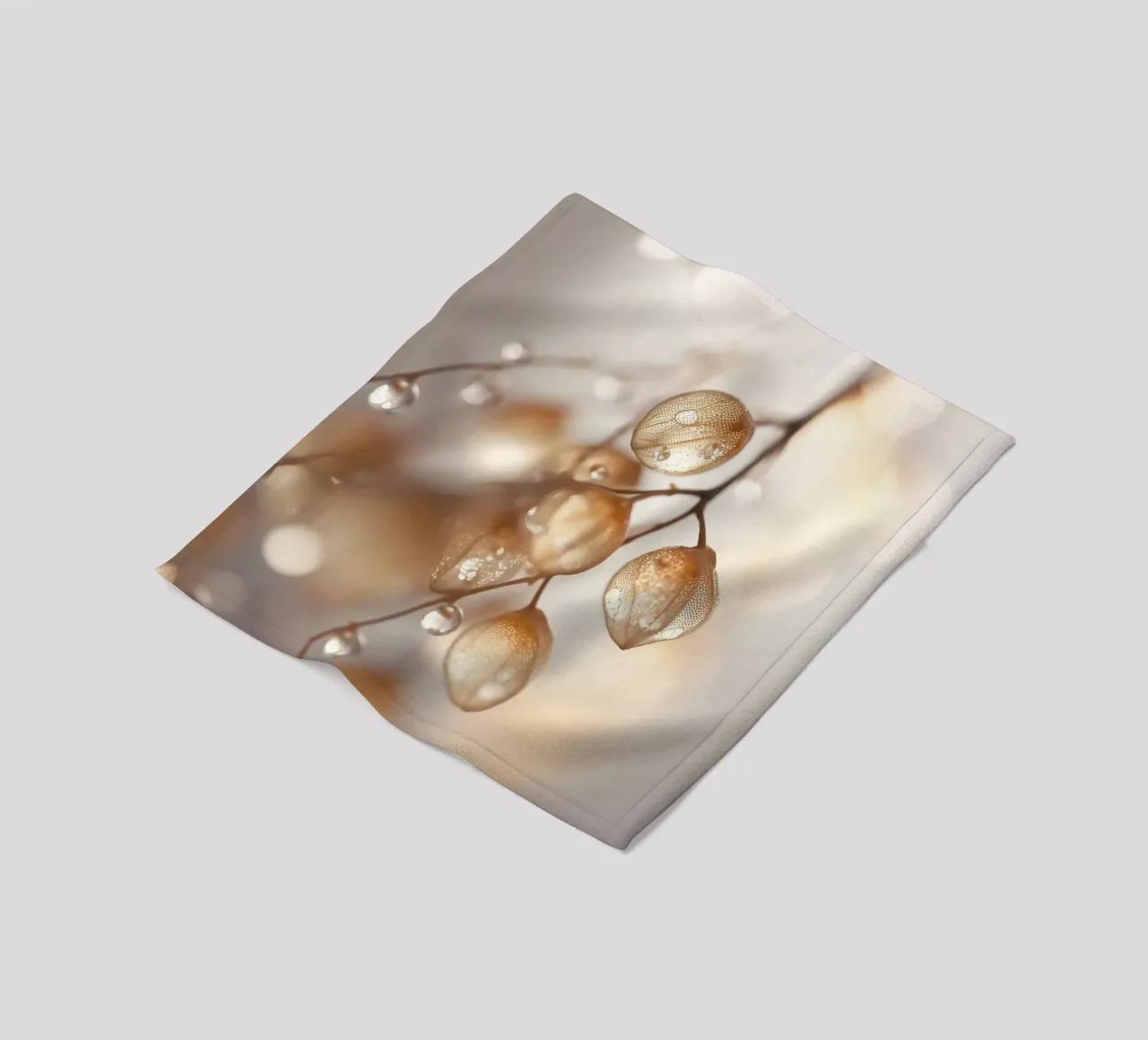 Drops On Leaf No 3 coperta in pile da treechild