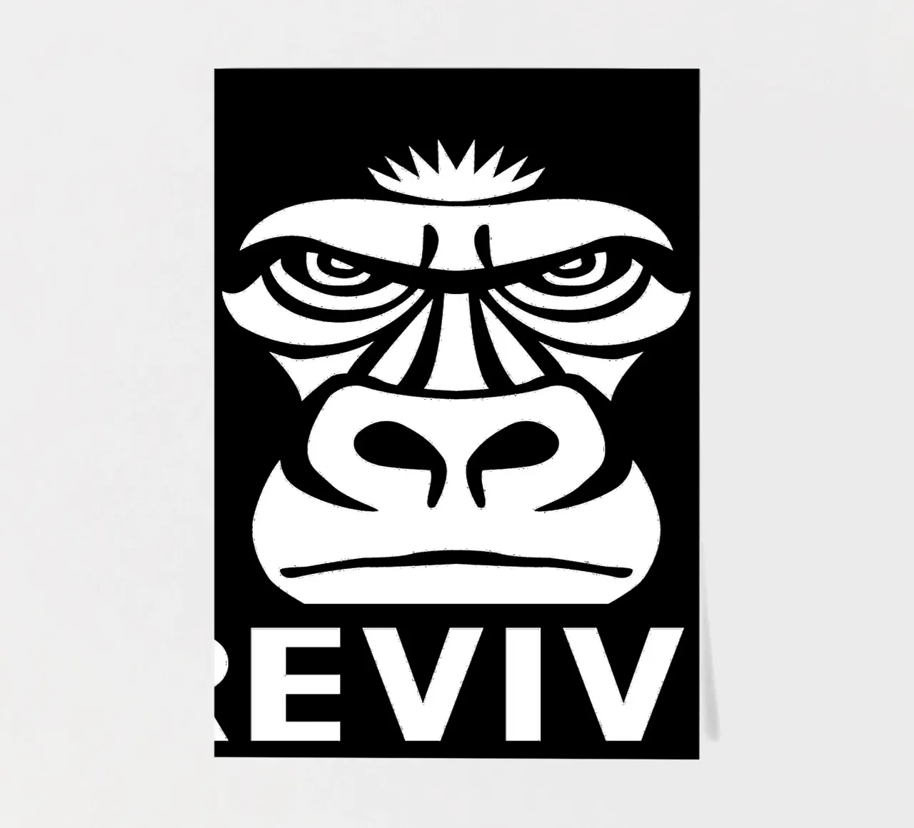 Revive Gorilla Stickerbogen von Asobōze