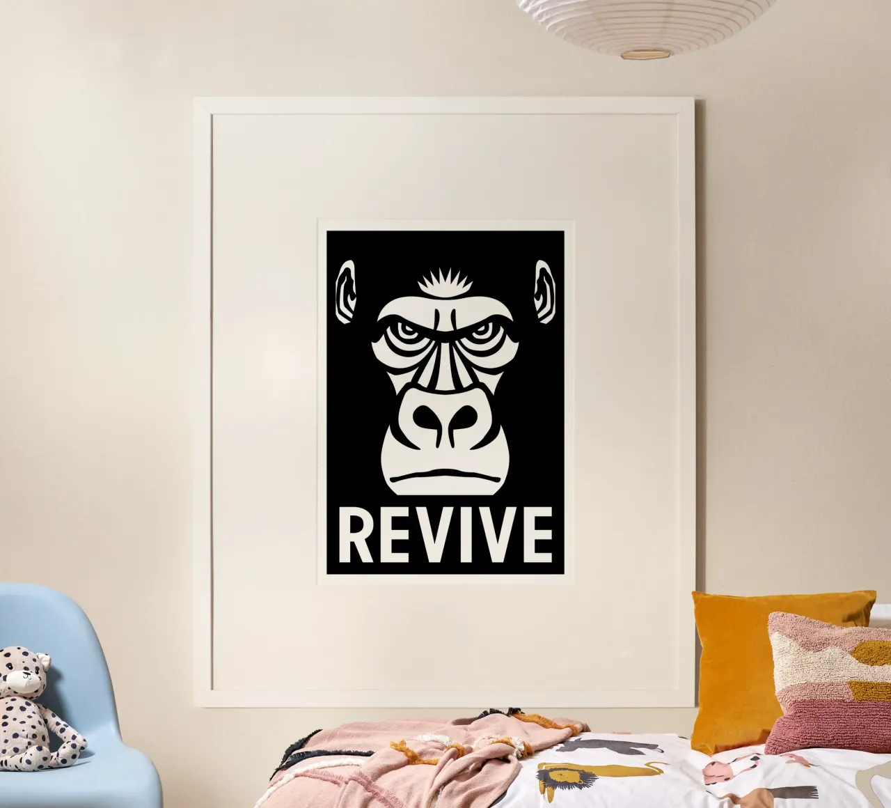 Revive Gorilla poster da Asobōze
