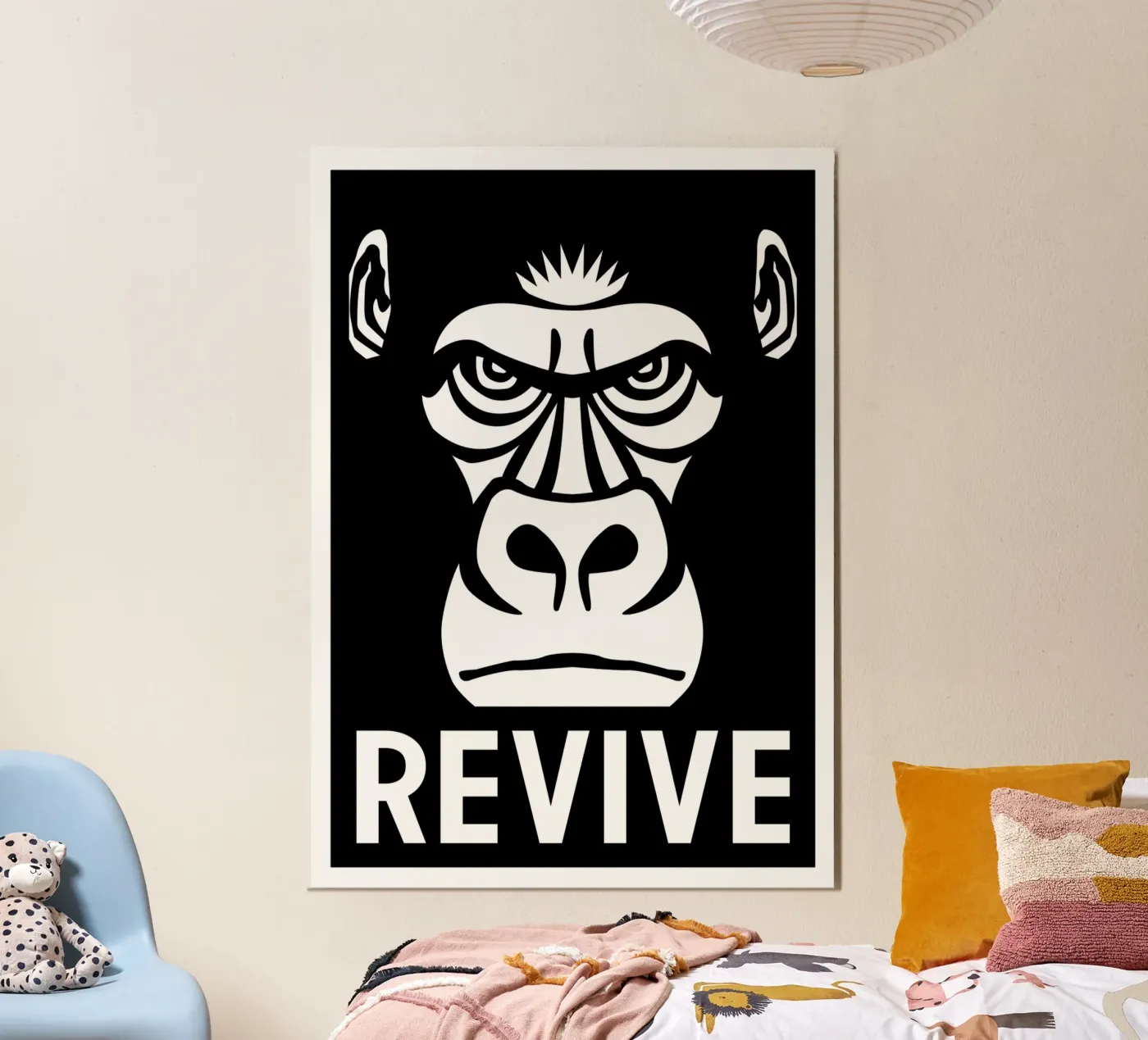 Revive Gorilla poster da Asobōze