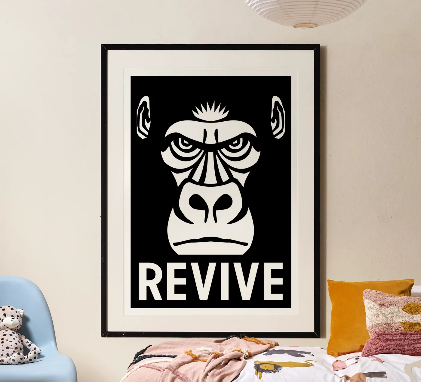 Revive Gorilla poster da Asobōze
