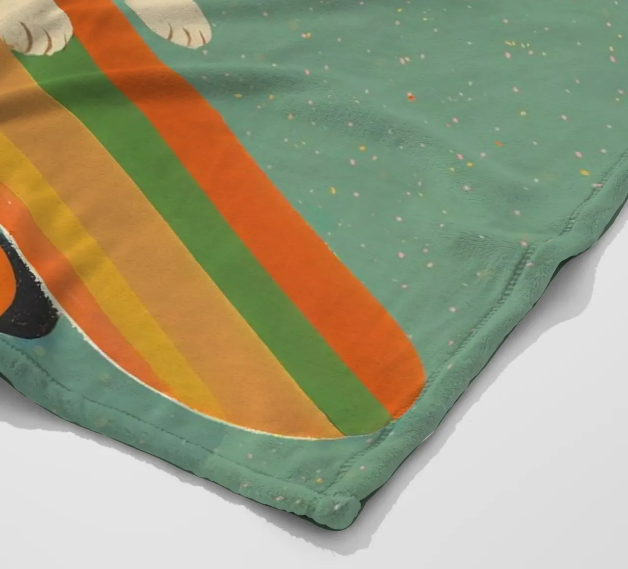 Bunny On Skateboard coperta in pile da treechild
