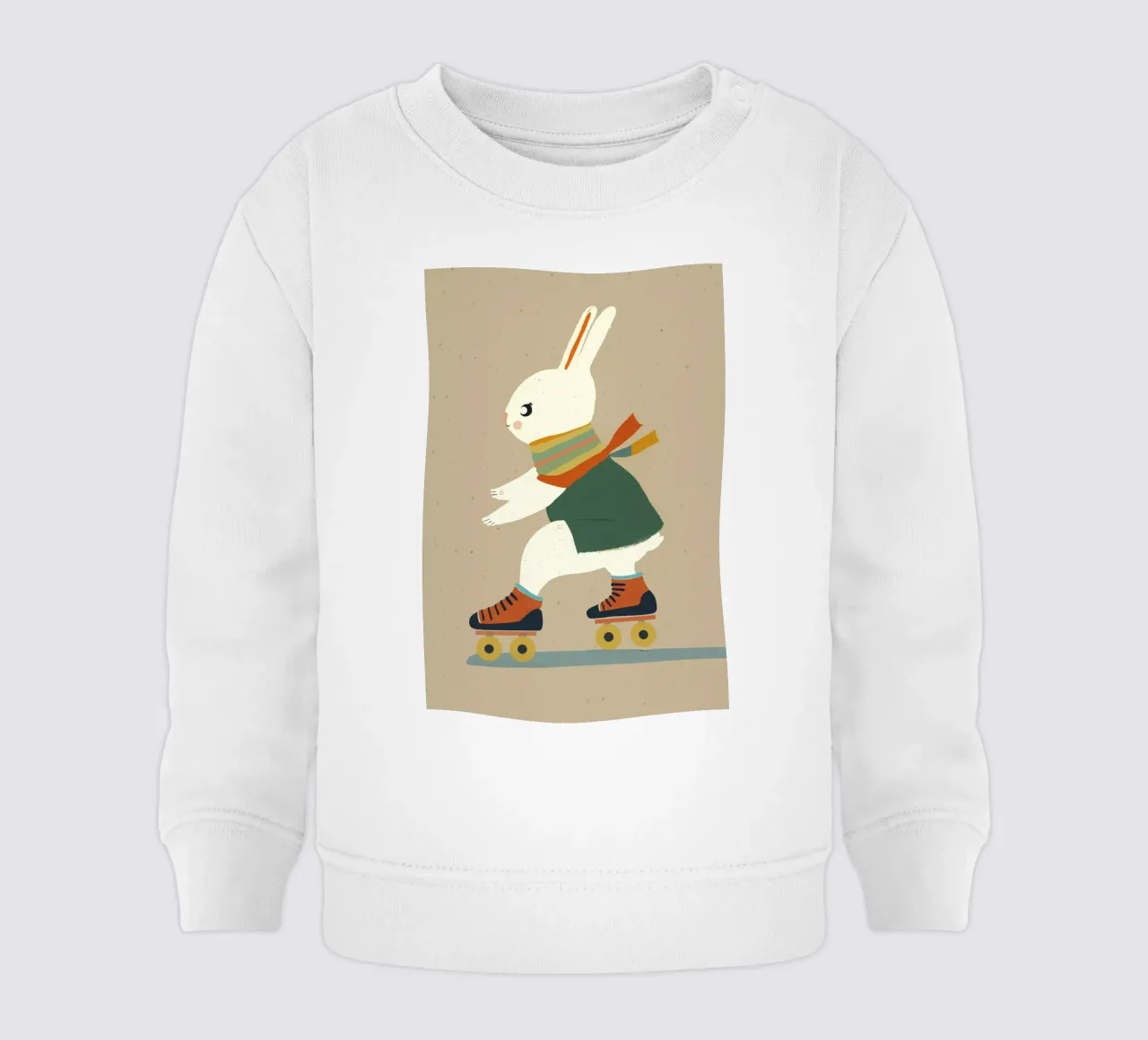 Bunny On Rollerskates felpa neonato da treechild