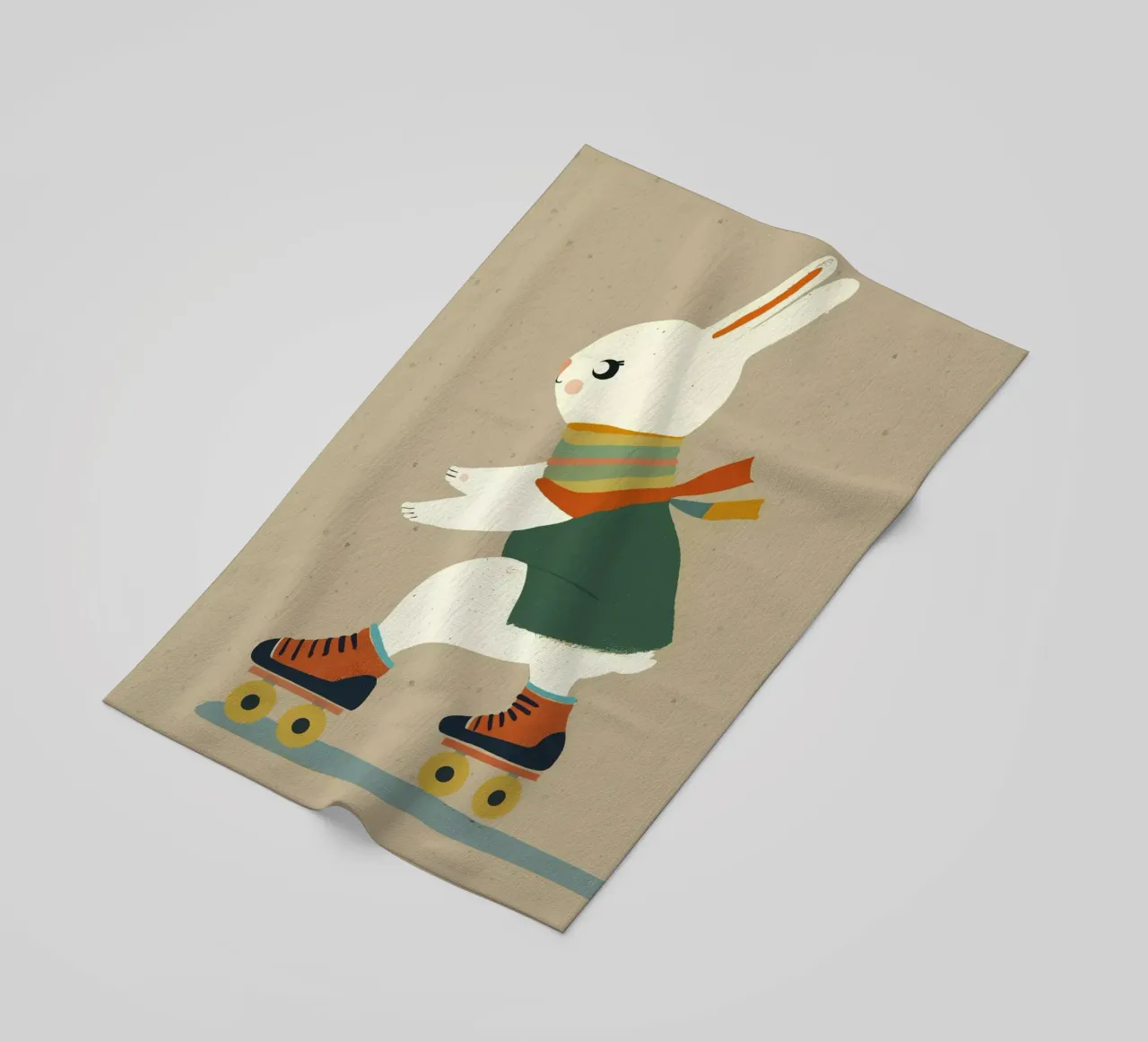 Bunny On Rollerskates telo mare da treechild