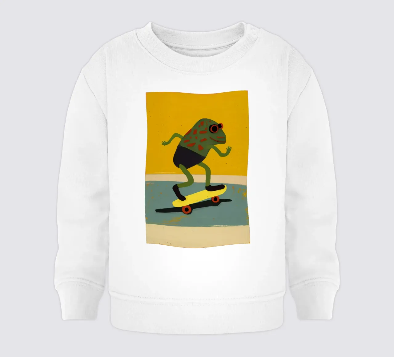 Skating Frog felpa neonato da treechild