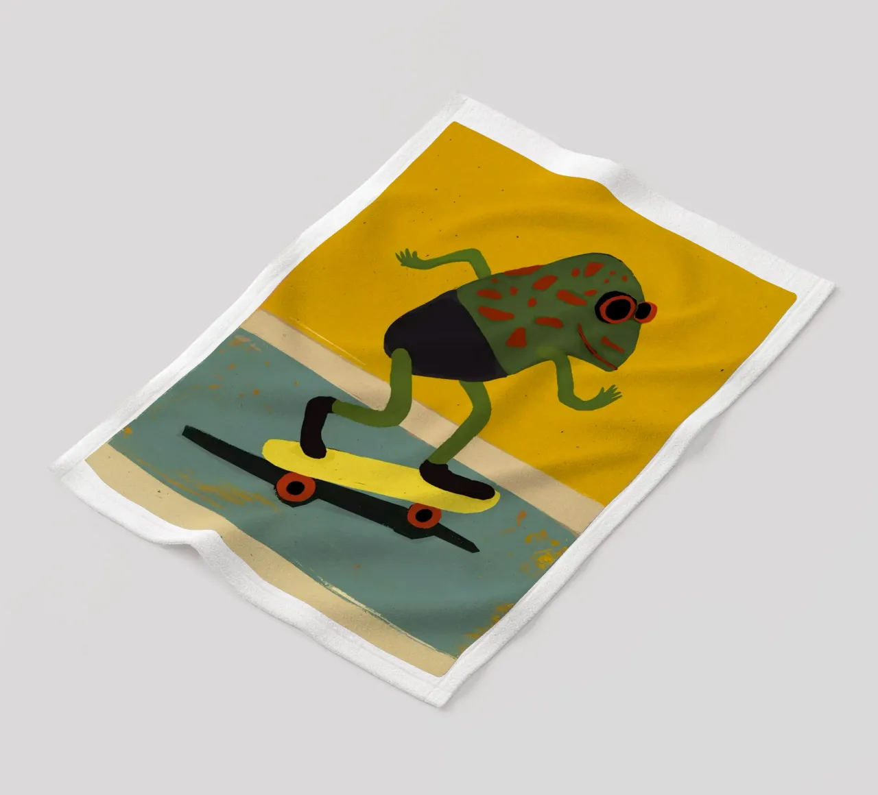 Skating Frog coperta in pile da treechild