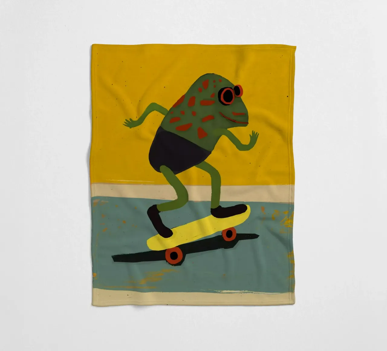 Skating Frog coperta in pile da treechild
