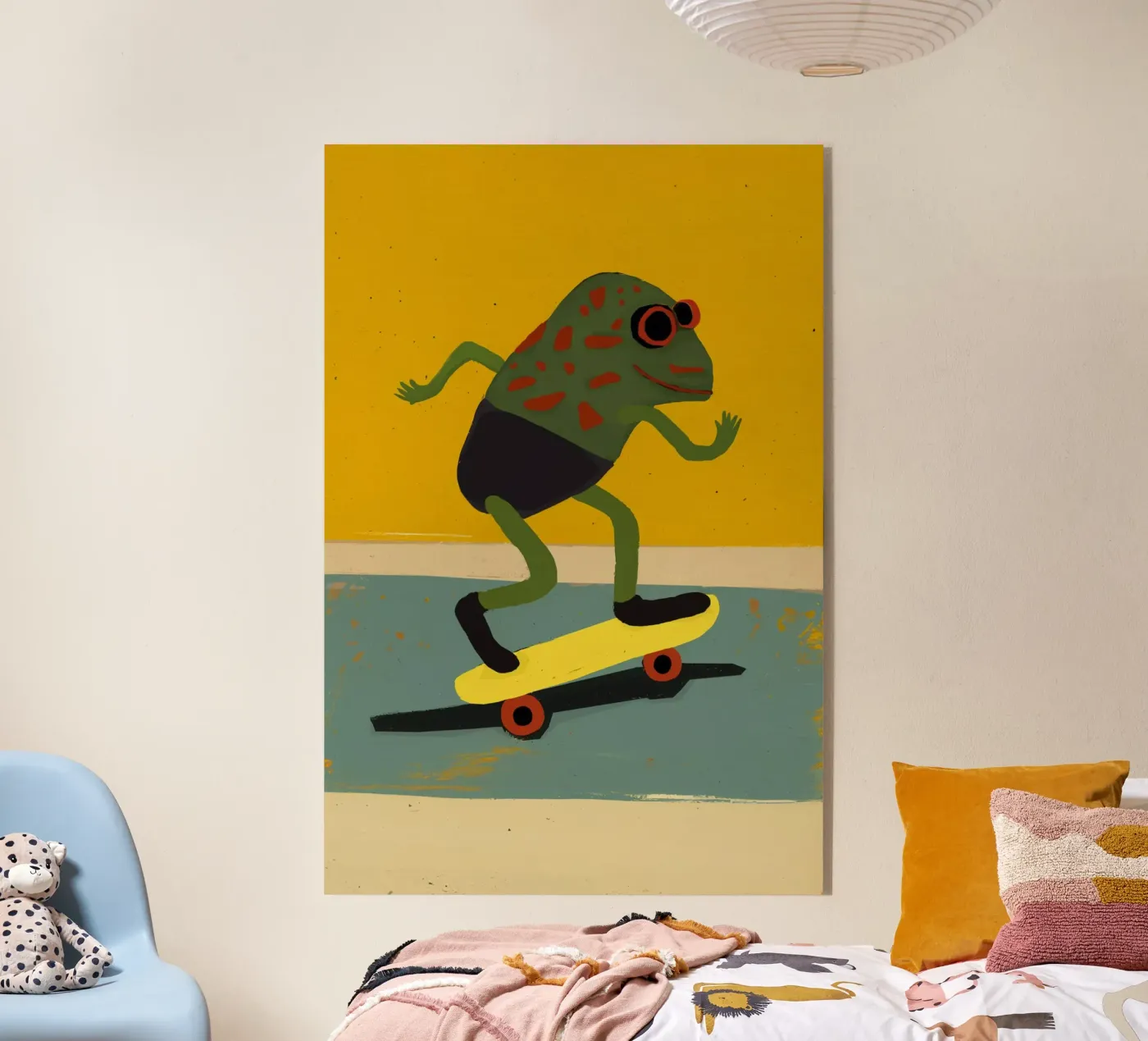 Skating Frog Acryl-Glas von treechild