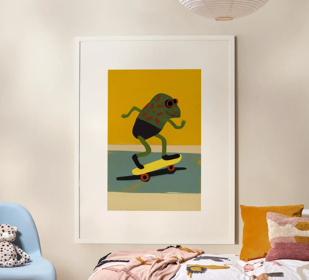 Skating Frog carta hahnemühle da treechild