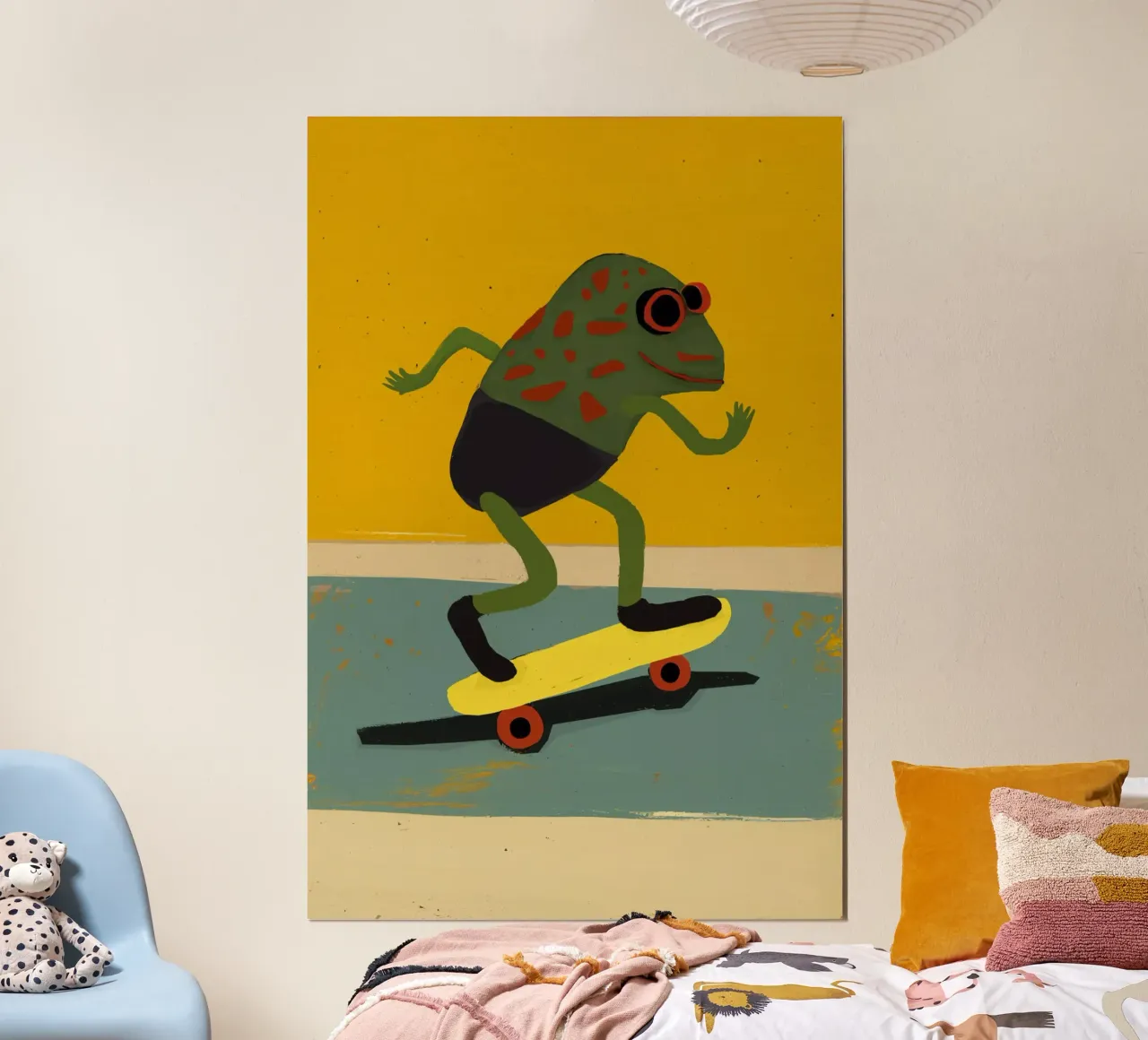 Skating Frog carta hahnemühle da treechild