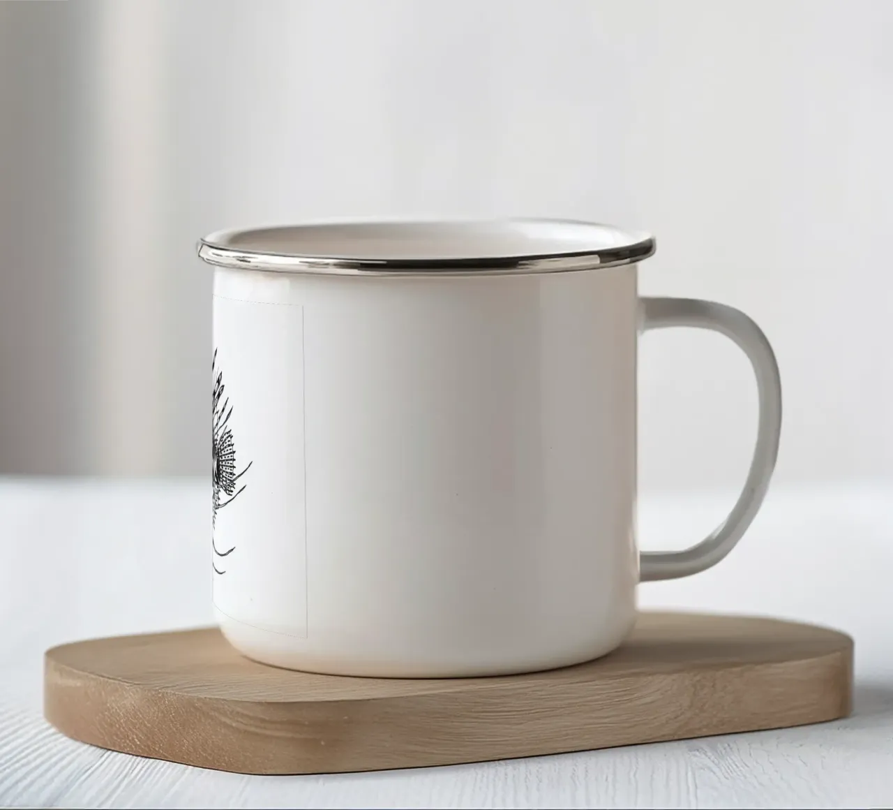 Stachelfisch tazza in smalto da naturelines