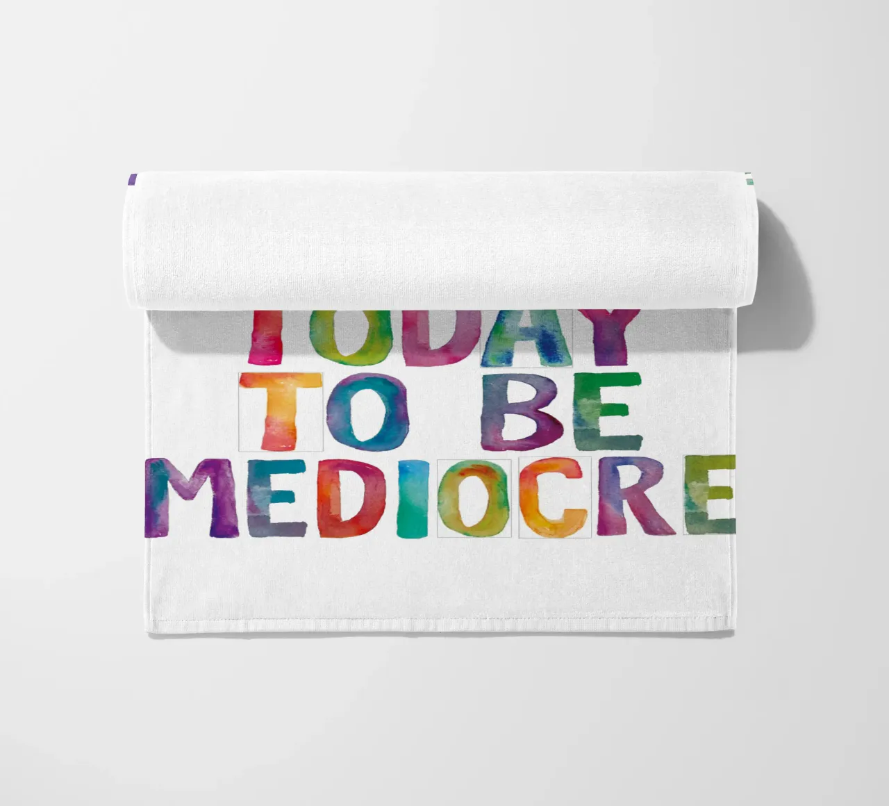 You Did Not Wake Up Today to Be Mediocre Tipografía para niños toalla de playa de THE MOTIVATED TYPE