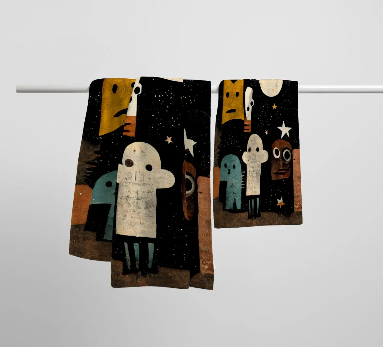 Me and My Spooky Friends asciugamano da bagno da treechild