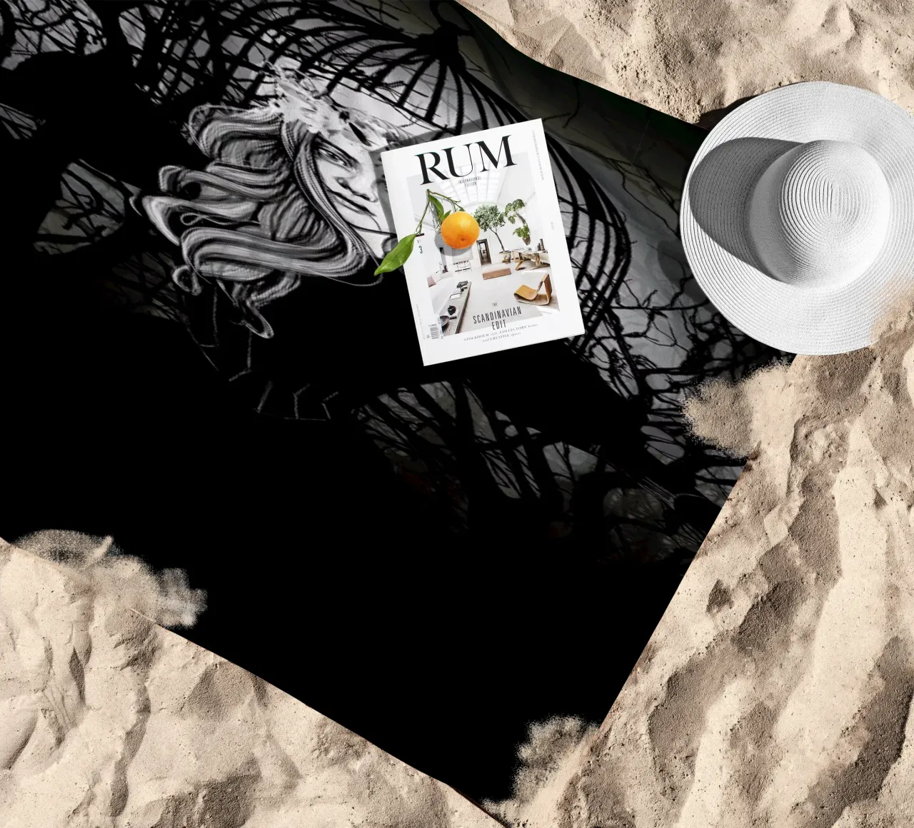 Queen Of The Forest beach towel by Agnes KR Patience