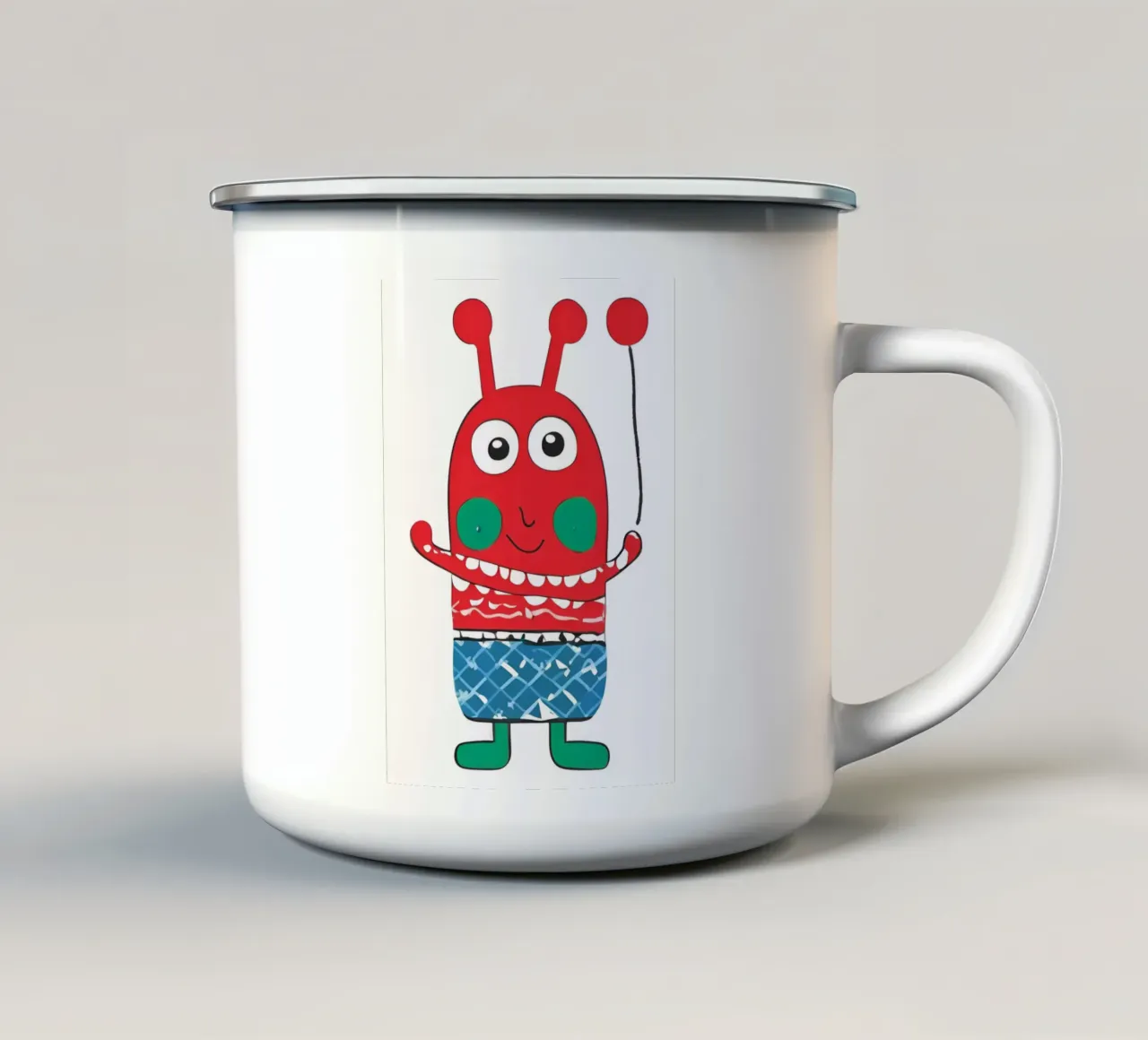 moumoun 1 tazza in smalto da Rezh creations