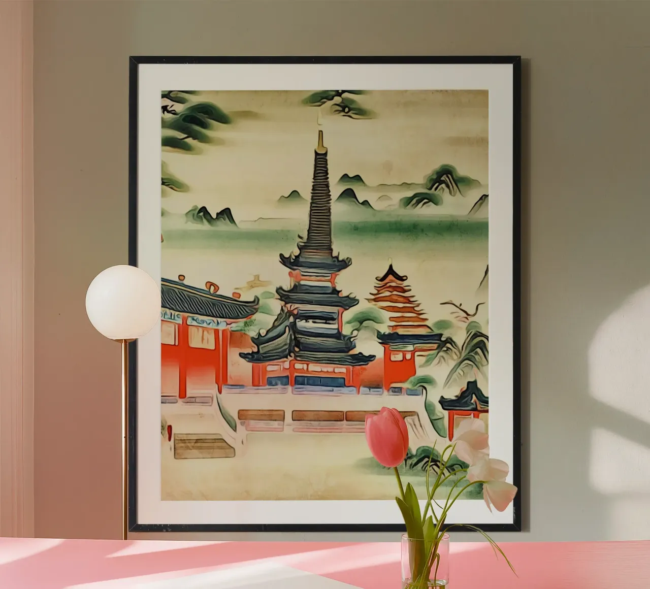Pagoda e tempio carta hahnemühle da ZAMART