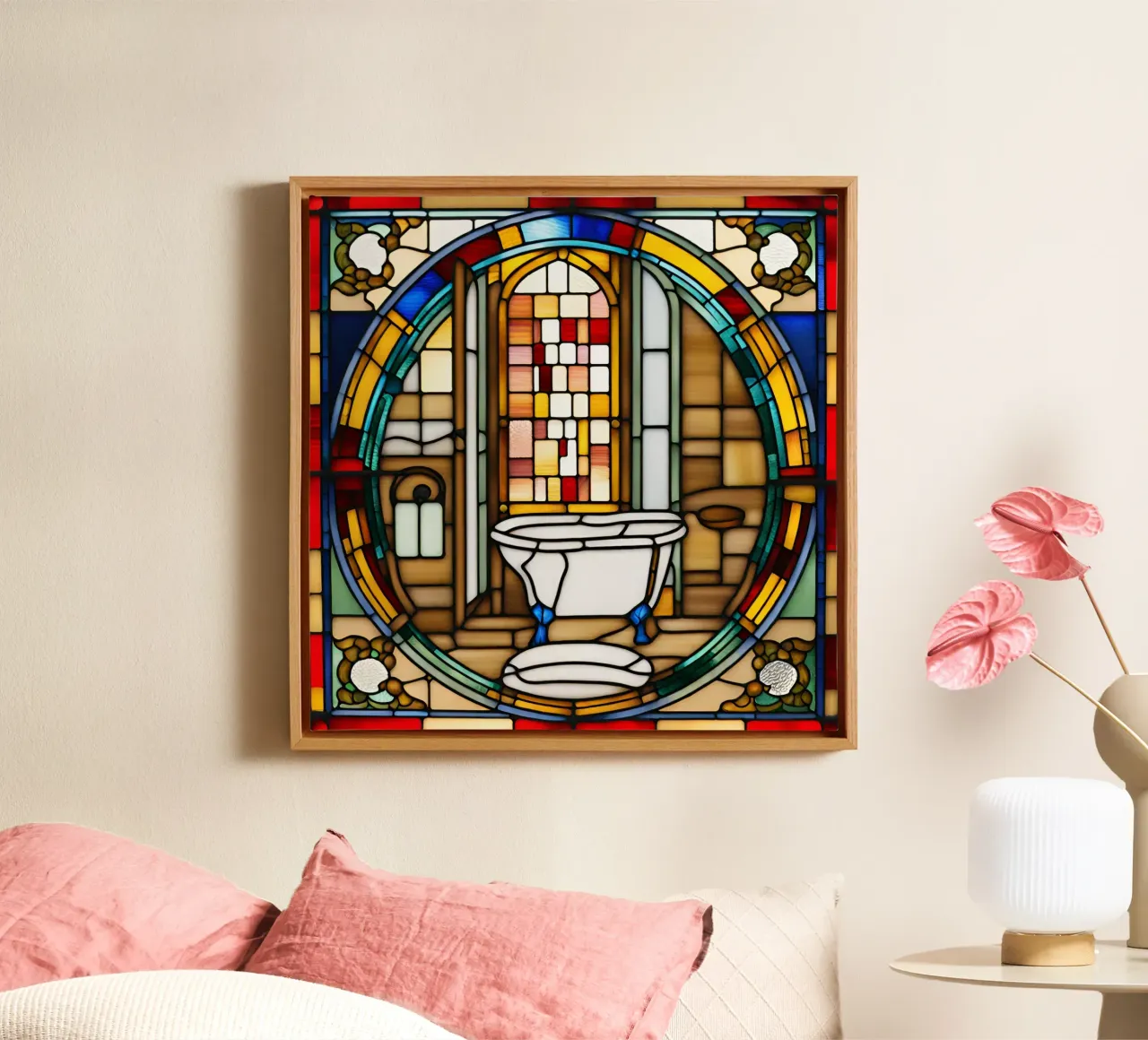 Vitrail 1 canvas by Rezh creations