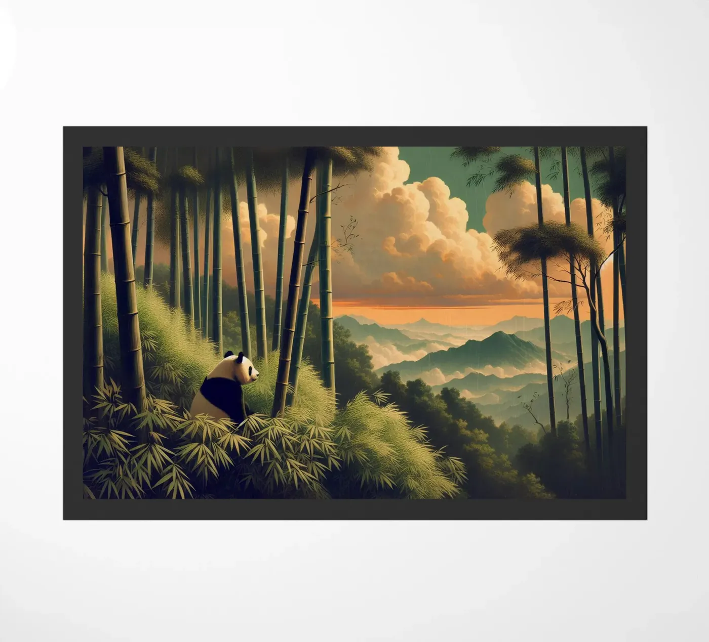 PANDA deurmat van RUBIANT ART