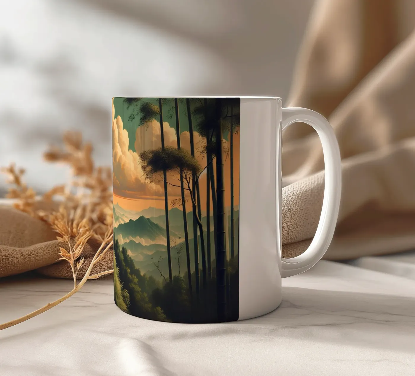PANDA ceramic mug by RUBIANT ART