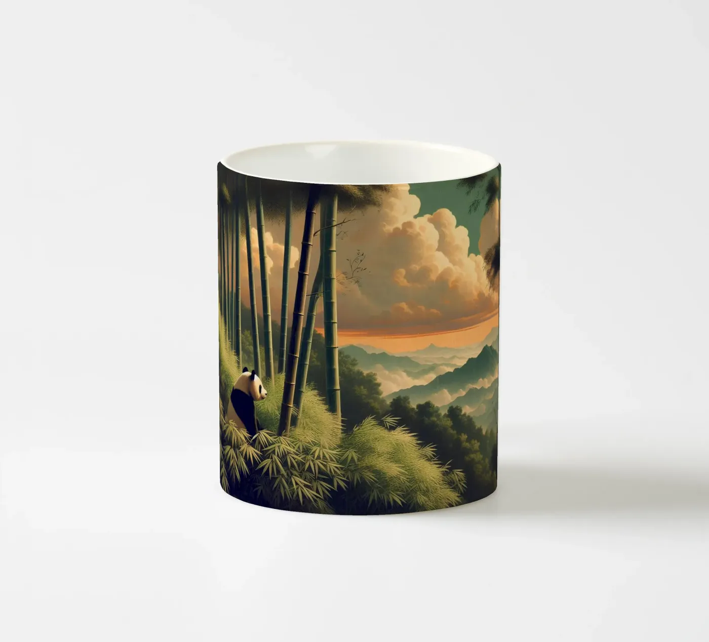 PANDA ceramic mug by RUBIANT ART