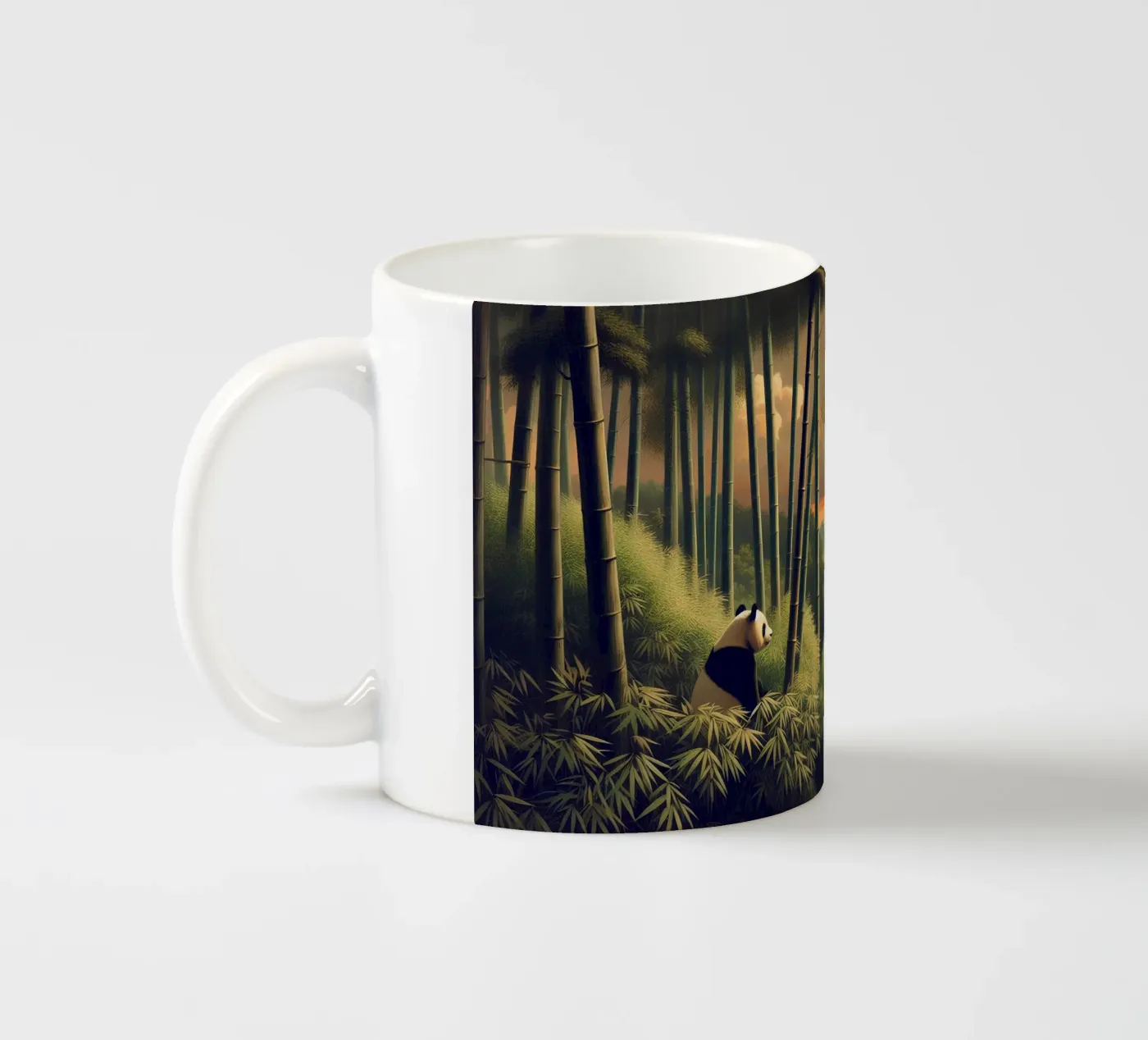 PANDA ceramic mug by RUBIANT ART