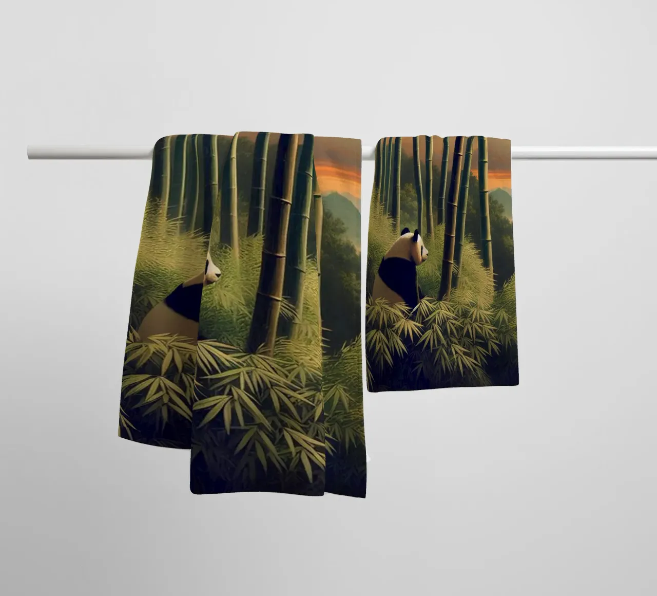 PANDA asciugamano da bagno da RUBIANT ART