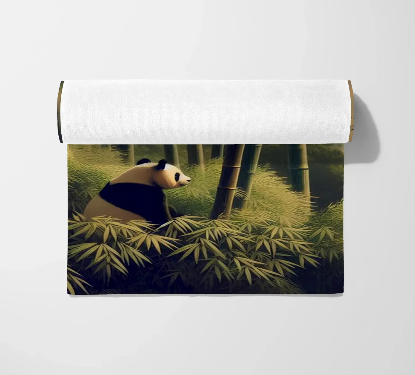 PANDA beach towel by RUBIANT ART