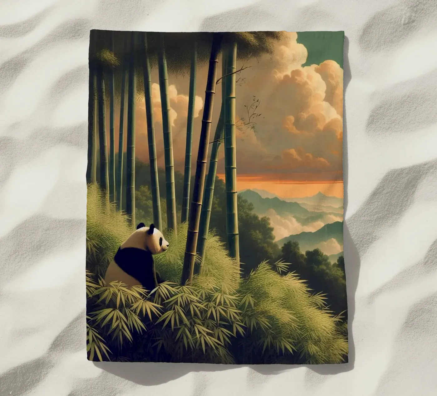 PANDA serviette de plage de RUBIANT ART