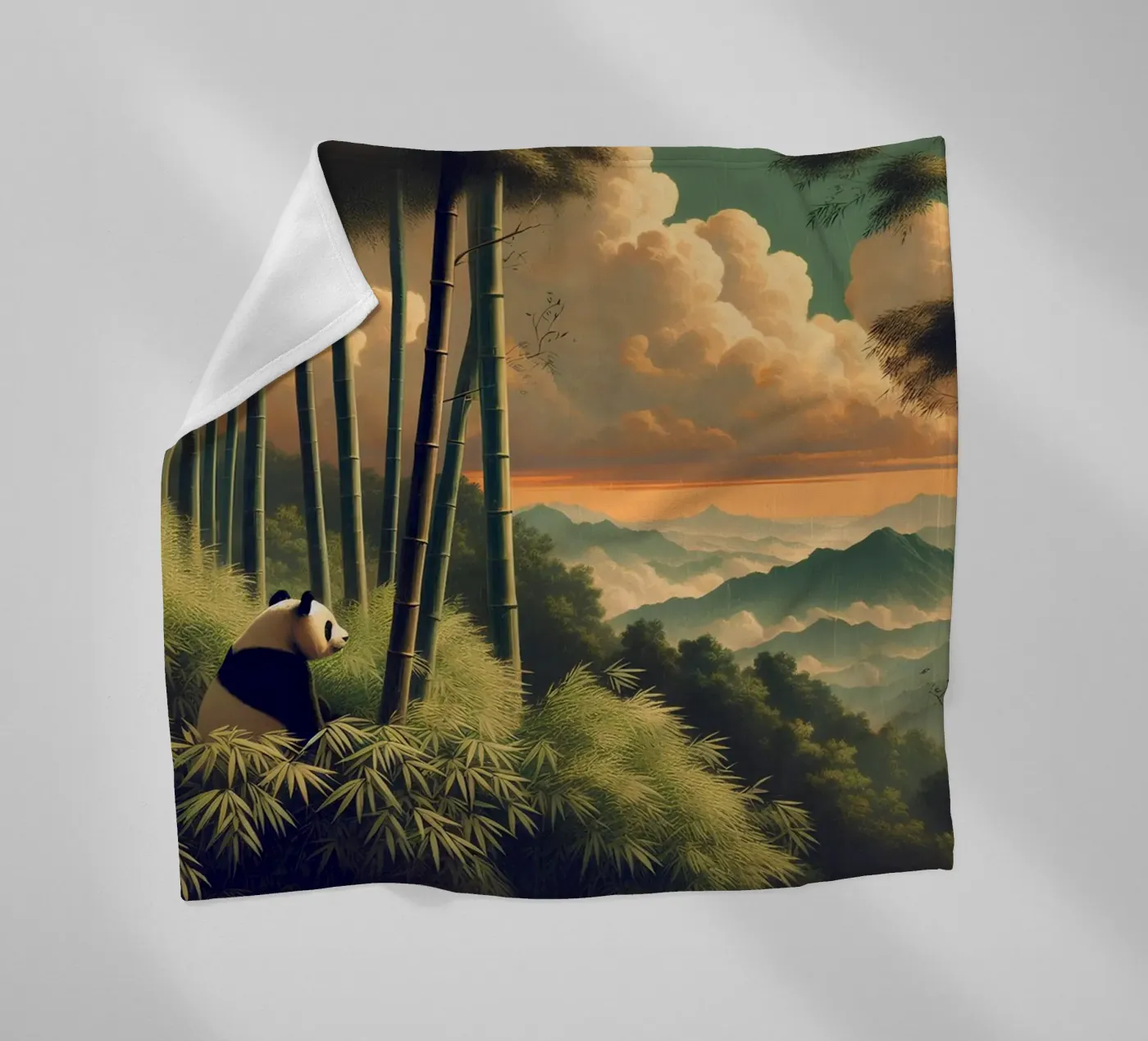 PANDA fleecedeken van RUBIANT ART