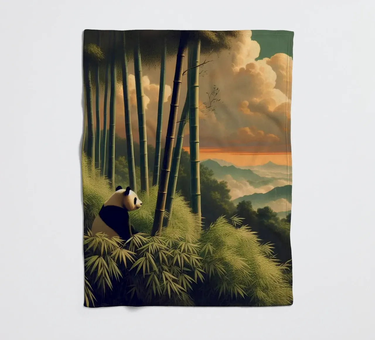 PANDA coperta in pile da RUBIANT ART