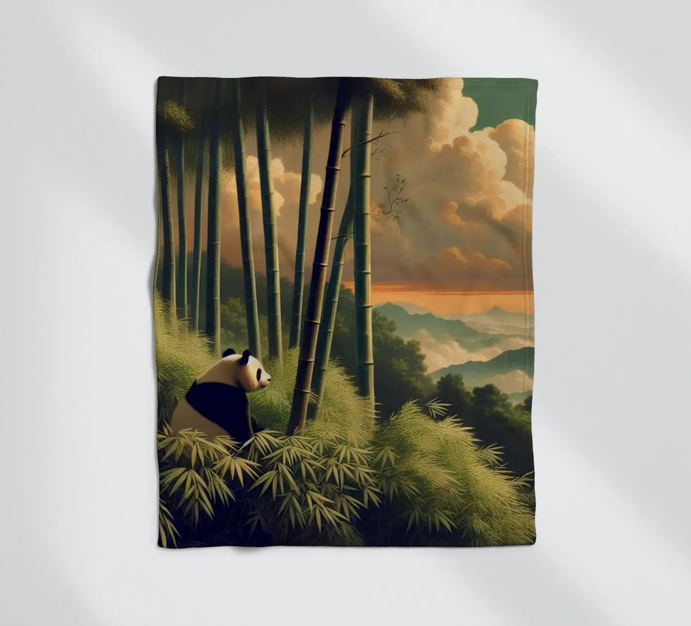 PANDA fleecedeken van RUBIANT ART