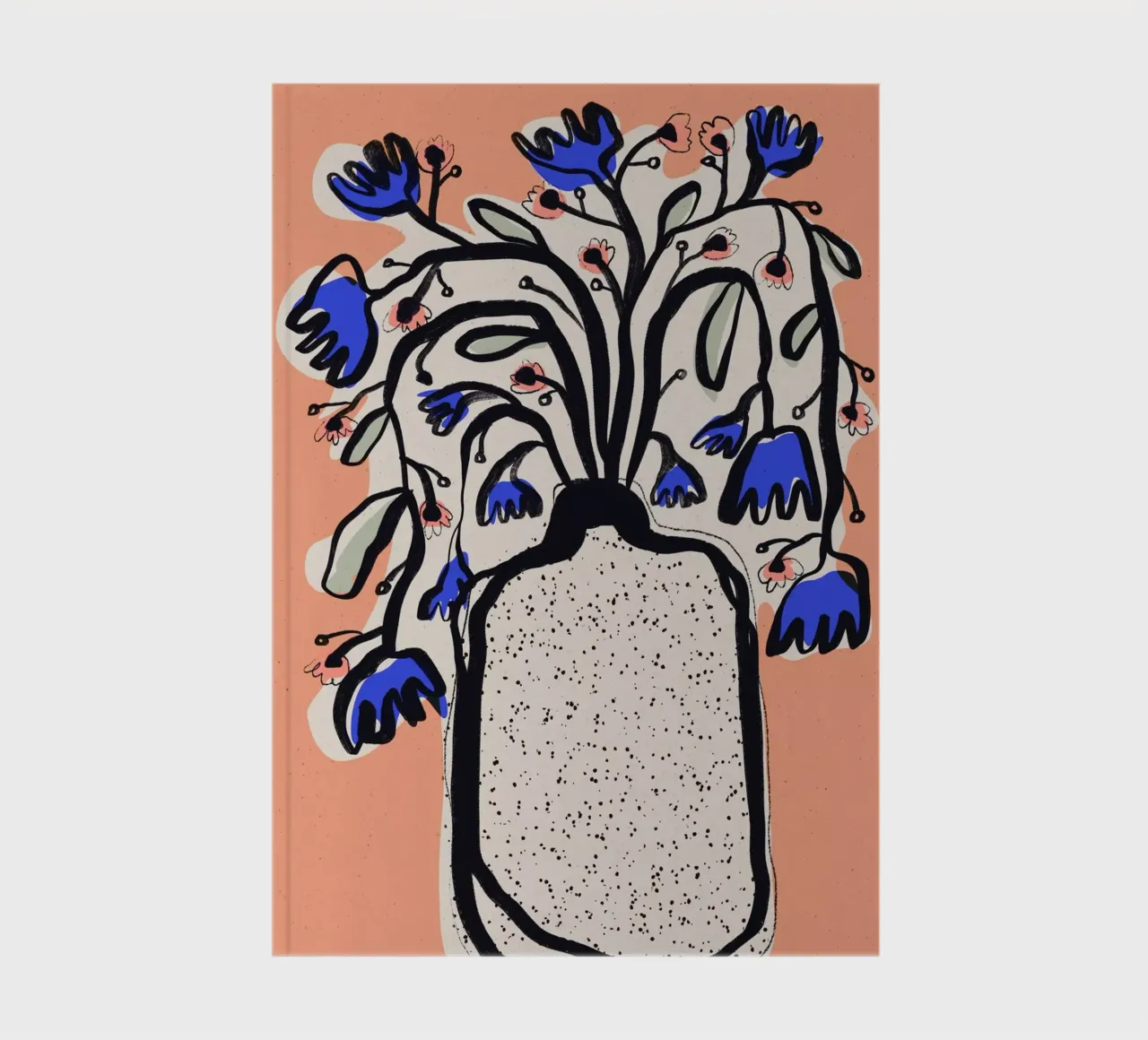 Lovely Flower Bouquet (Peach) notebook by treechild