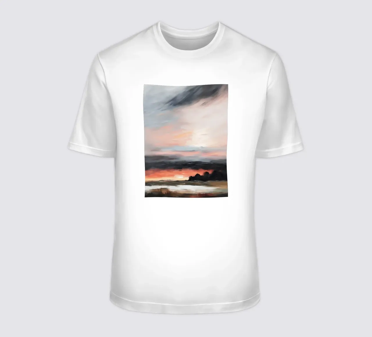Sunset - Sonnenuntergang -abstrakt t-shirt van Ohkimiko