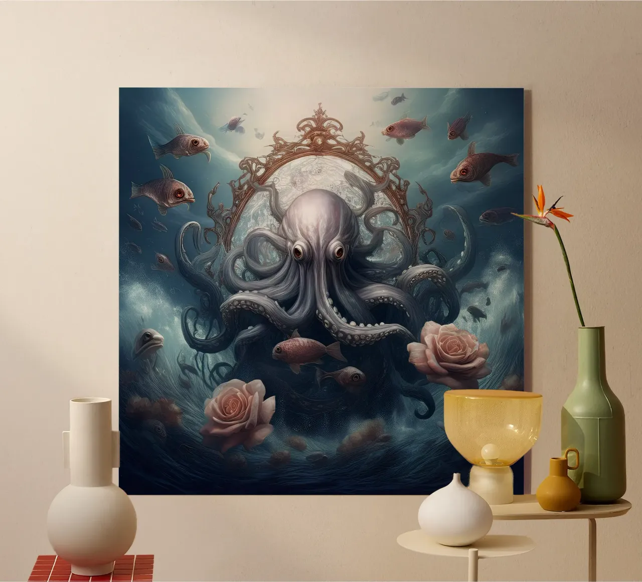 octopus plexiglass da kimmindmuse