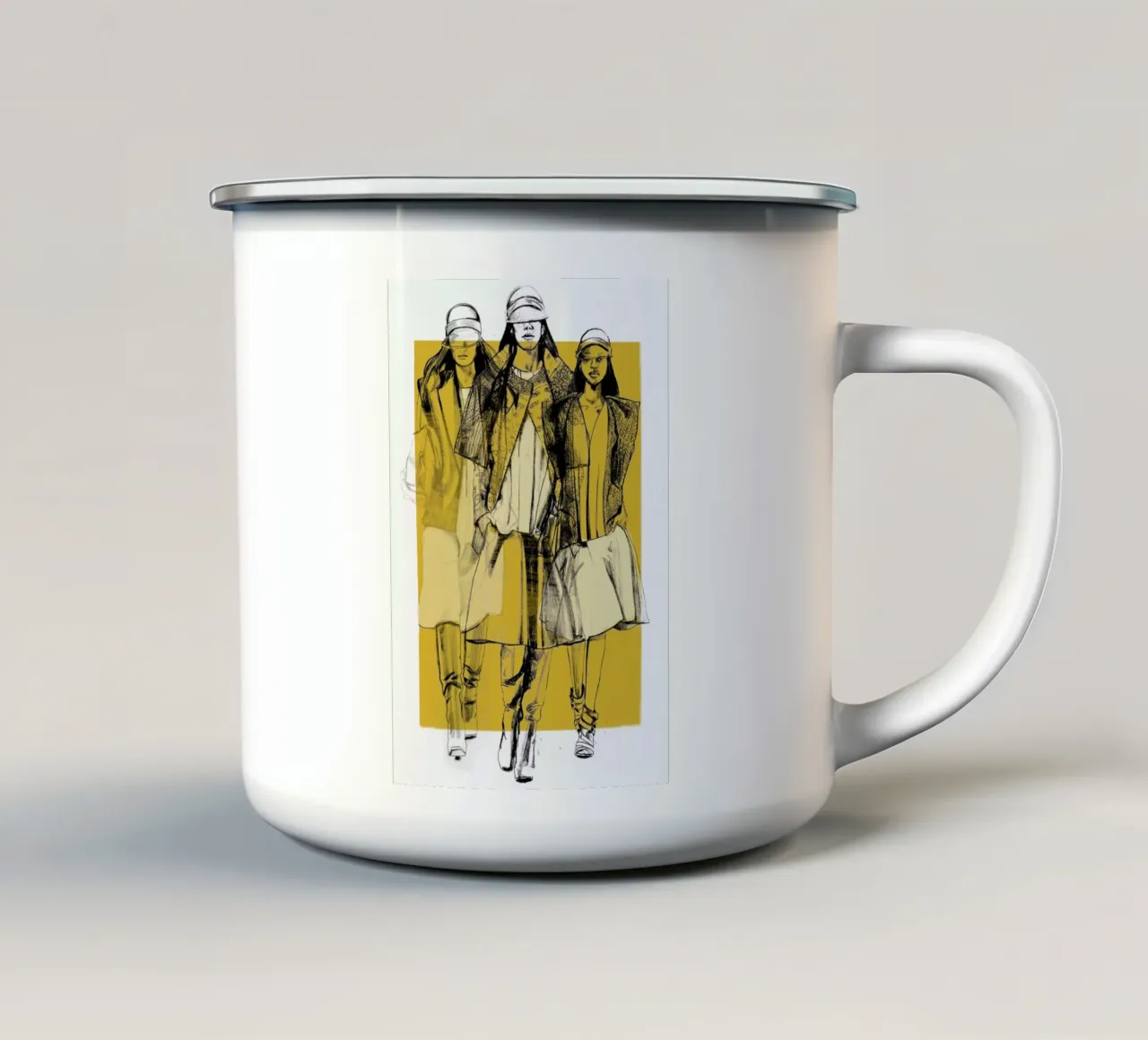 Balenciaga tazza in smalto da Agnes KR Patience