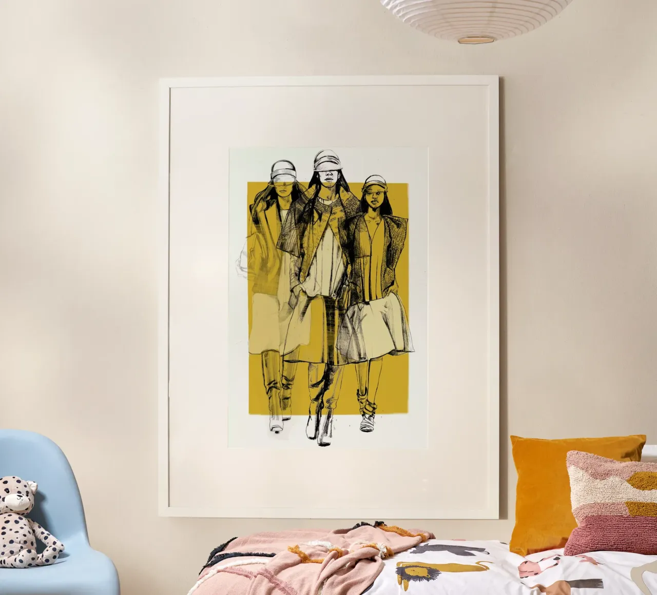 Balenciaga poster con telaio in plastica da Agnes KR Patience