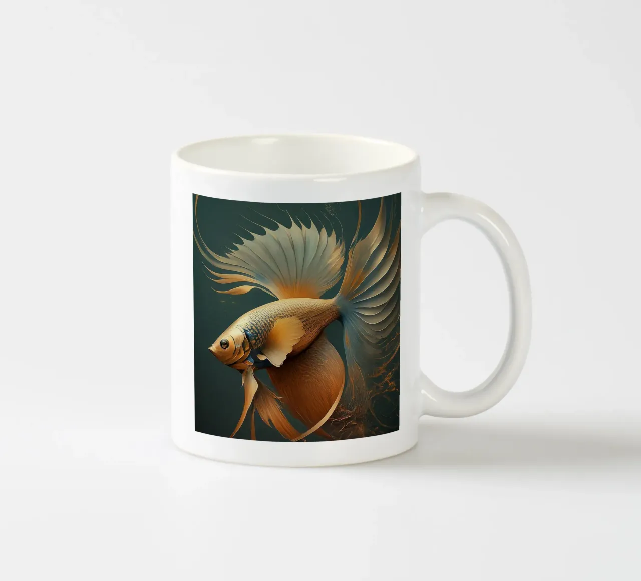 Pesce 1 tazza in ceramica da Rezh creations