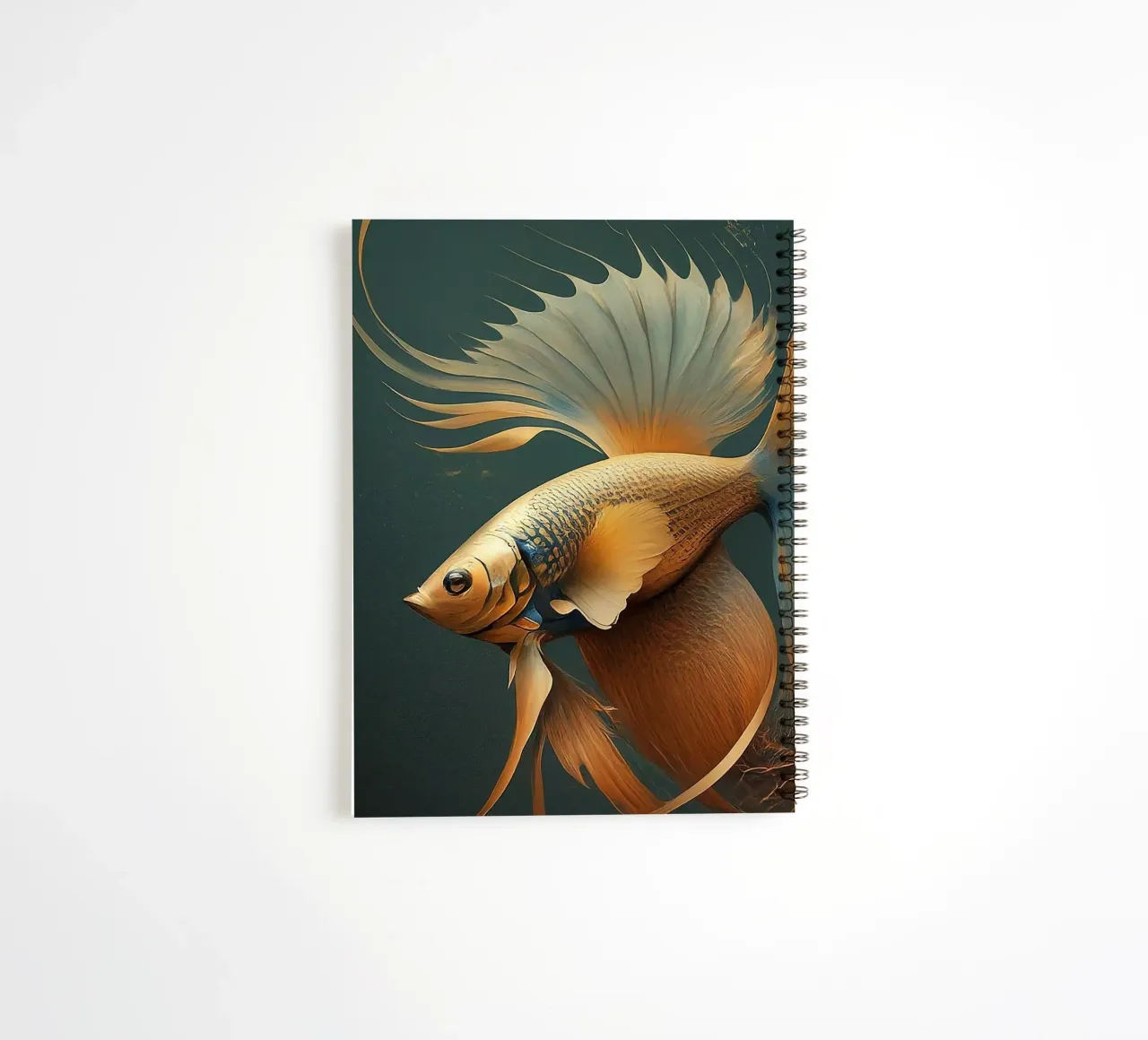 Fish 1 spiral notebook by Rezh creations