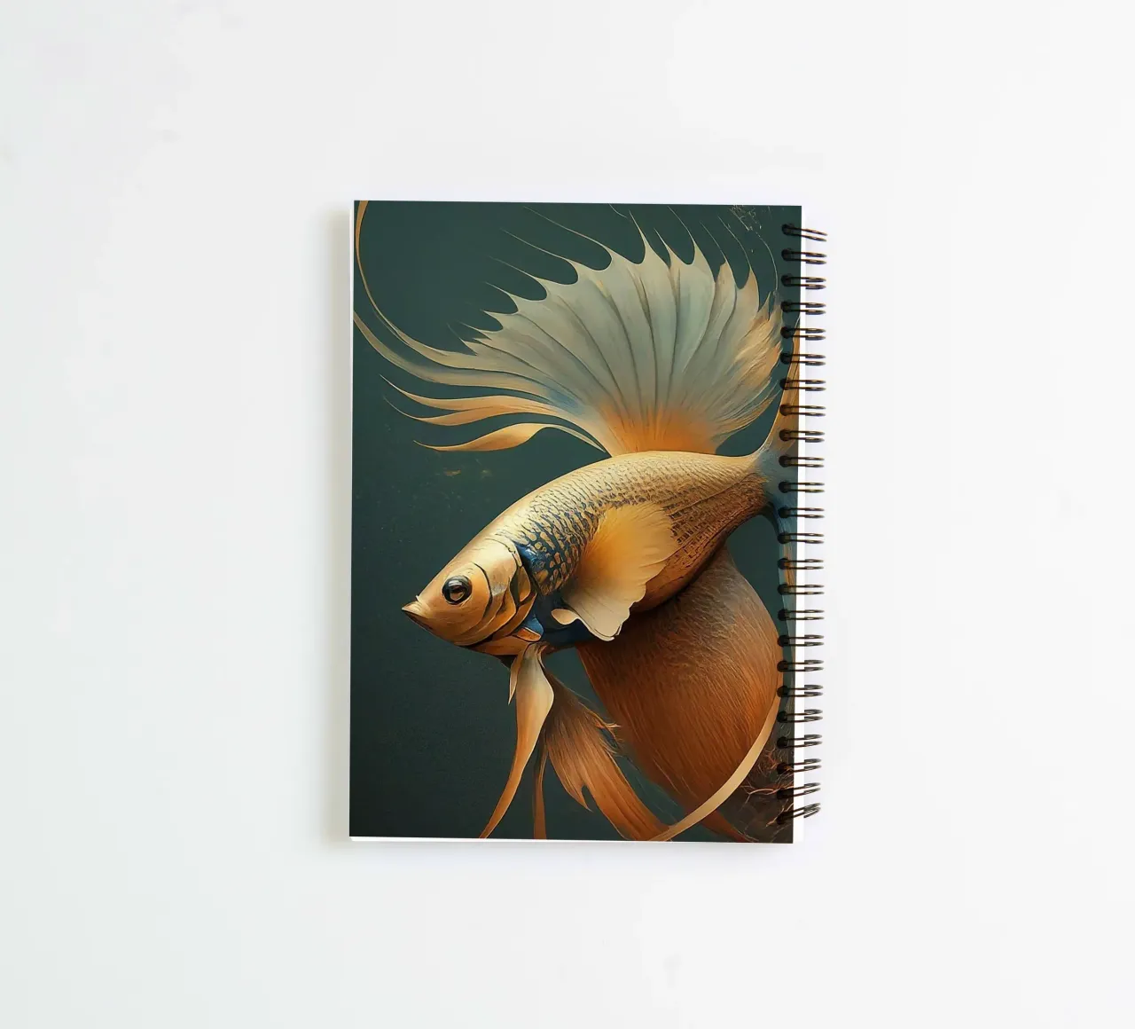 Fish 1 spiral notebook by Rezh creations