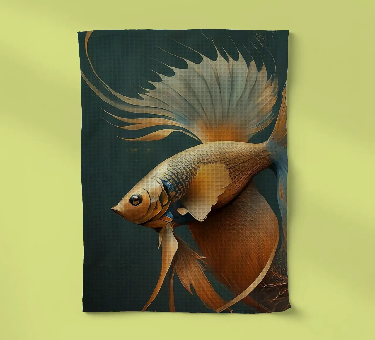 Pesce 1 canovaccio da cucina da Rezh creations