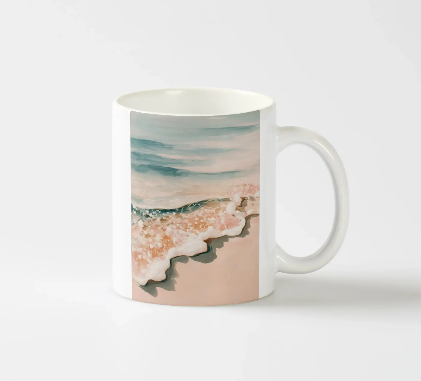 Soft Ocean Waves ceramic mug by Calypso