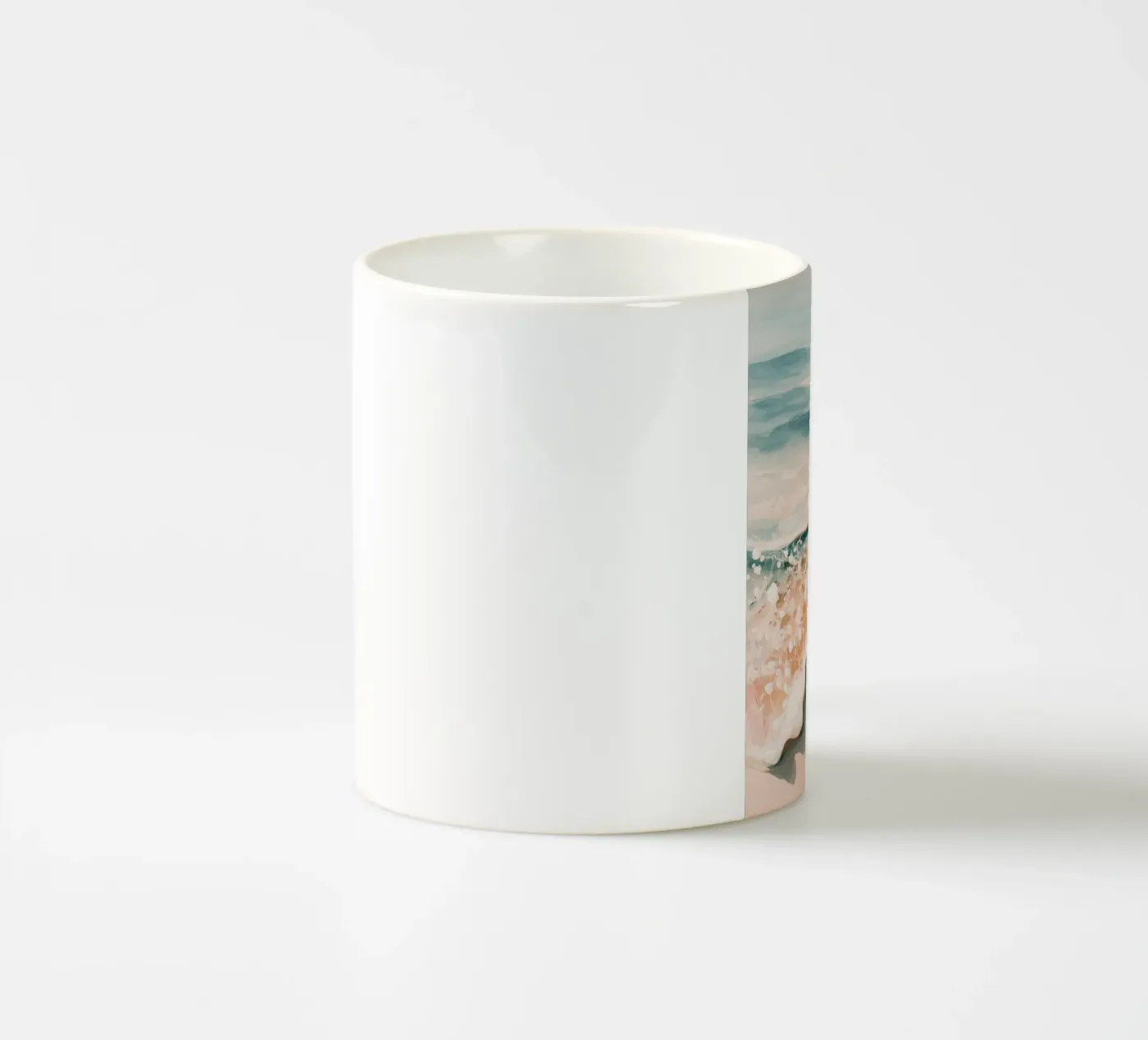 Soft Ocean Waves ceramic mug by Calypso